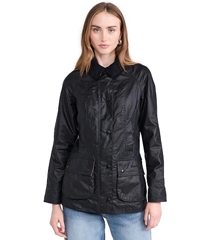 Amazon.com: Barbour Women's Premium Catton Wax Jacket, Brown (US